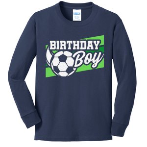 Soccer Birthday Party Birthday Boy Soccer Birthday Kids Long Sleeve Shirt