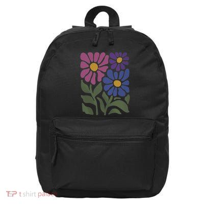Subtle Bi Pride Bisexual Rainbow Wild Flowers Lgbt Month 16 in Basic Backpack