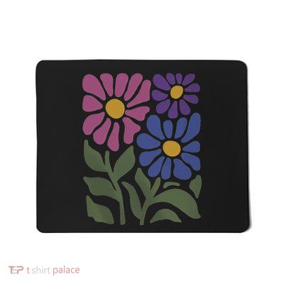 Subtle Bi Pride Bisexual Rainbow Wild Flowers Lgbt Month Mousepad