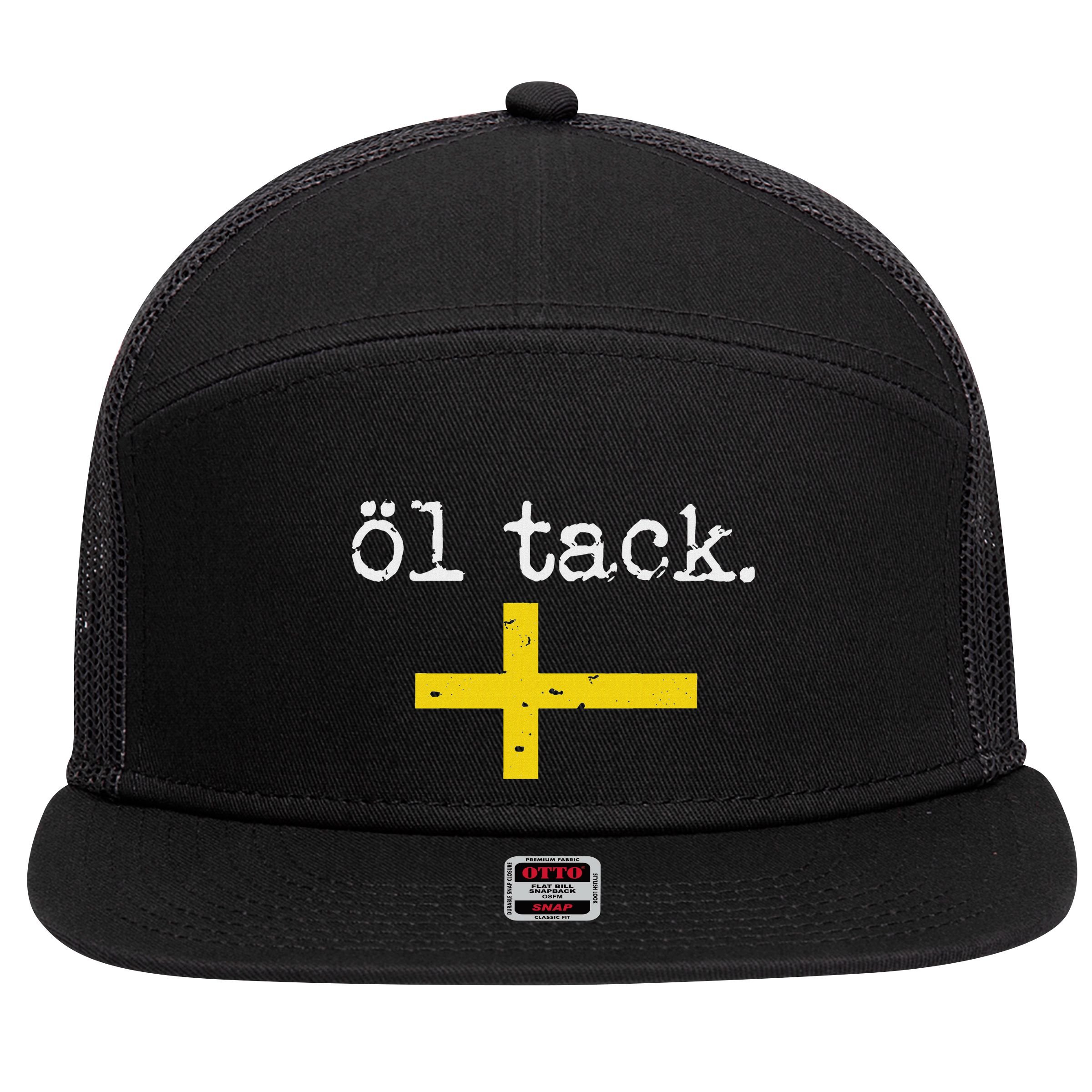 Swedish Beer Please Ol Tack 7 Panel Mesh Trucker Snapback Hat