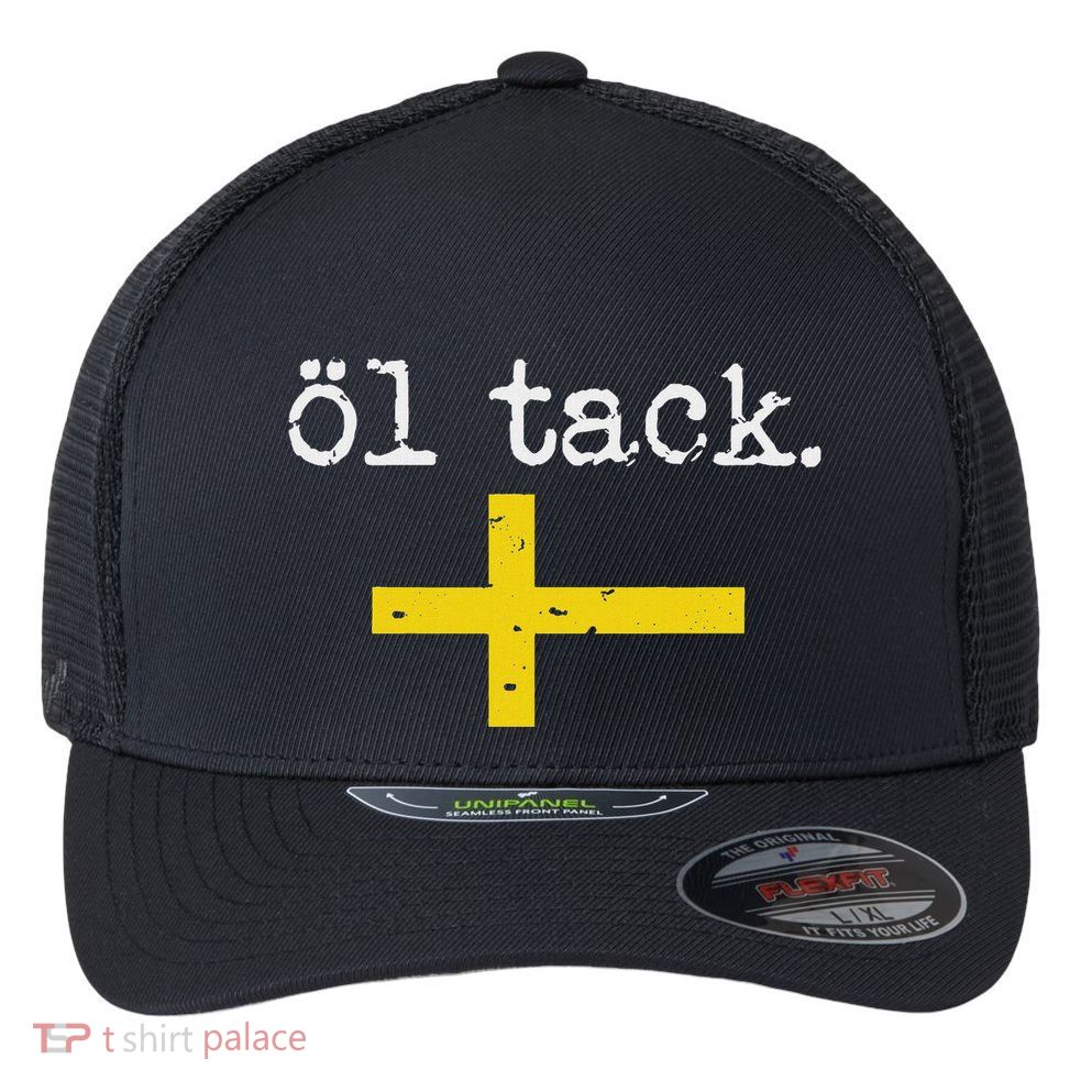 Swedish Beer Please Ol Tack Flexfit Unipanel Trucker Cap