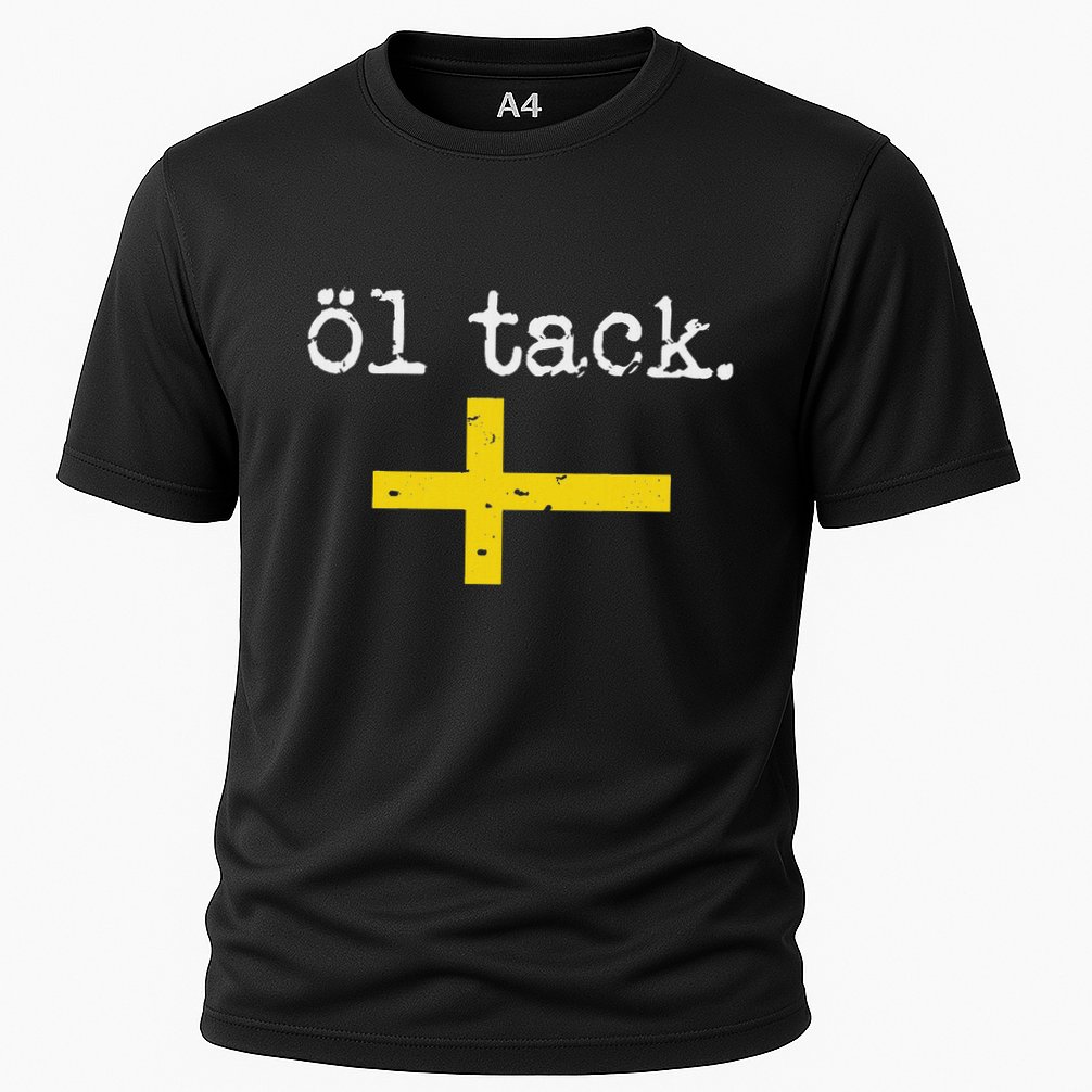 Swedish Beer Please Ol Tack Cooling Performance Crew T-Shirt