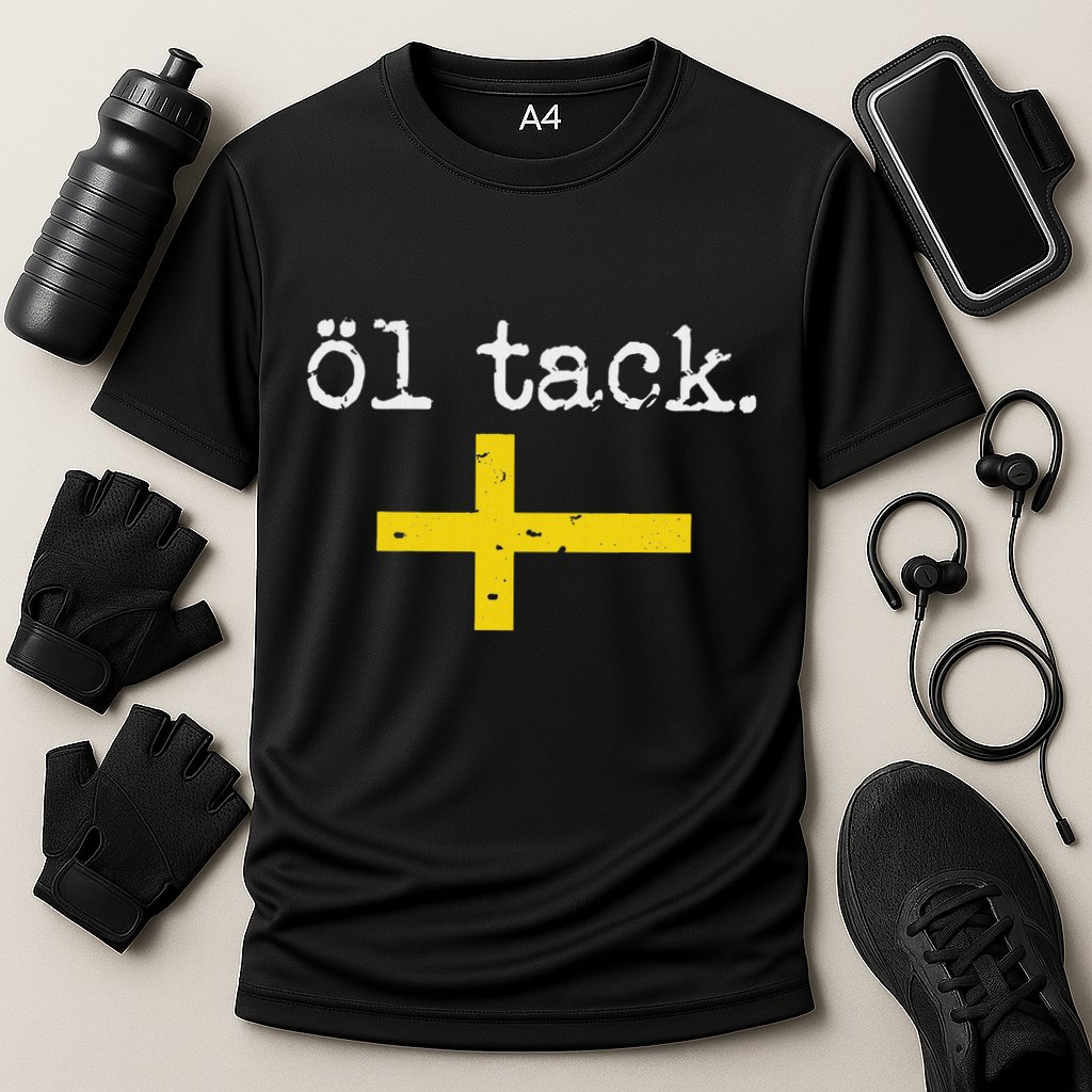 Swedish Beer Please Ol Tack Cooling Performance Crew T-Shirt