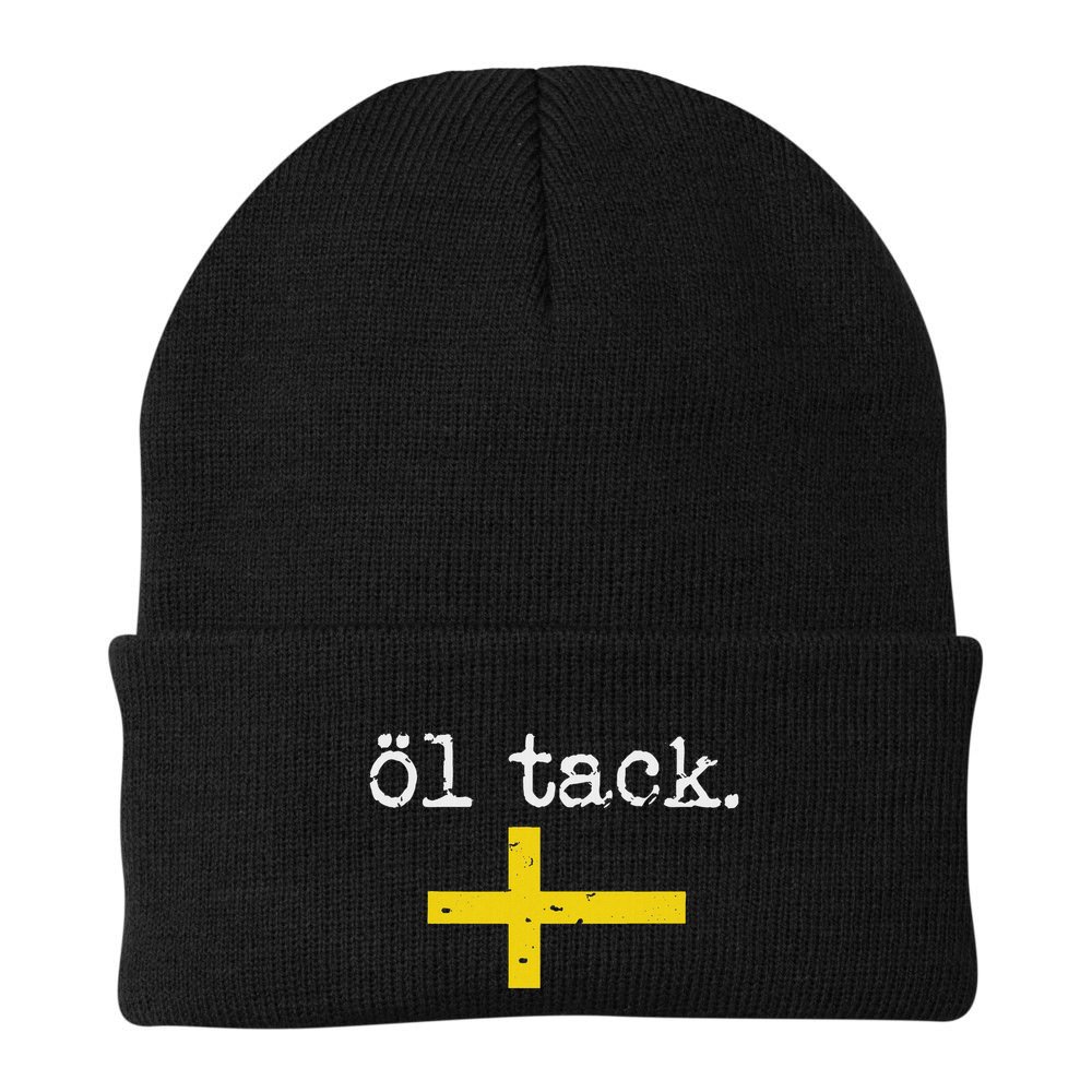 Swedish Beer Please Ol Tack Beanie