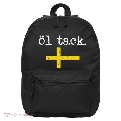 Swedish Beer Please Ol Tack 16 in Basic Backpack