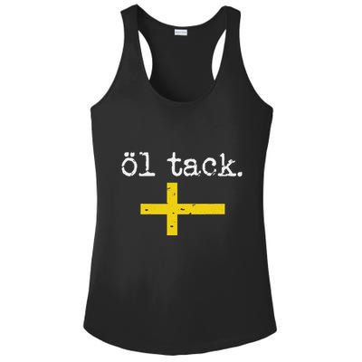 Swedish Beer Please Ol Tack Ladies PosiCharge Competitor Racerback Tank