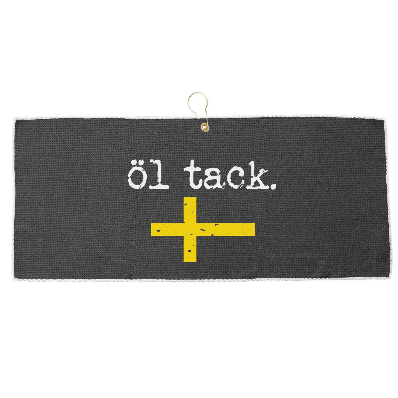 Swedish Beer Please Ol Tack Large Microfiber Waffle Golf Towel