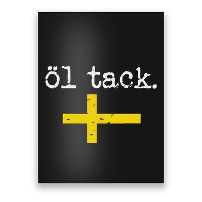 Swedish Beer Please Ol Tack Poster