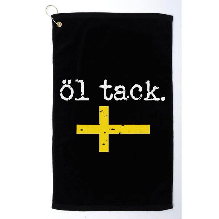 Swedish Beer Please Ol Tack Golf Towel
