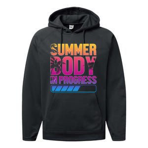 Summer Body Progress Motif Performance Fleece Hoodie