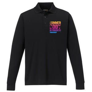 Summer Body Progress Motif Performance Long Sleeve Polo