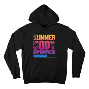 Summer Body Progress Motif Hoodie