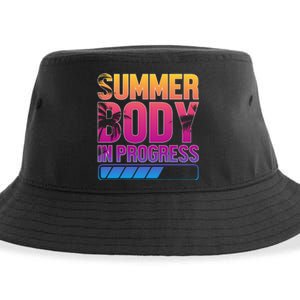 Summer Body Progress Motif Sustainable Bucket Hat