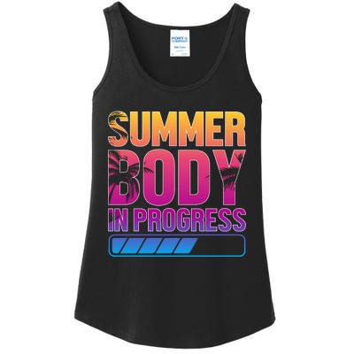 Summer Body Progress Motif Ladies Essential Tank