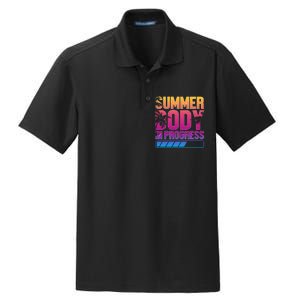 Summer Body Progress Motif Dry Zone Grid Polo