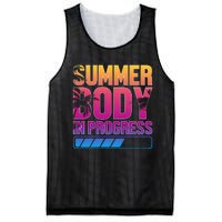 Summer Body Progress Motif Mesh Reversible Basketball Jersey Tank