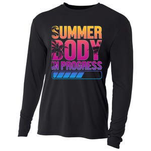 Summer Body Progress Motif Cooling Performance Long Sleeve Crew