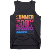 Summer Body Progress Motif Tank Top