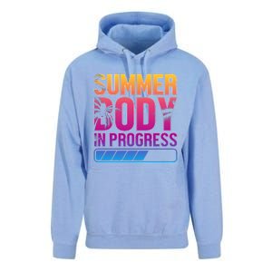 Summer Body Progress Motif Unisex Surf Hoodie