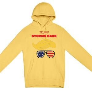 Storms Back Patriotic Congratulation Trump Supporters Premium Pullover Hoodie