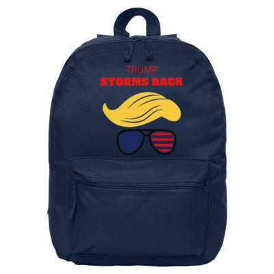 Storms Back Patriotic Congratulation Trump Supporters 16 in Basic Backpack