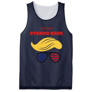 Storms Back Patriotic Congratulation Trump Supporters Mesh Reversible Basketball Jersey Tank