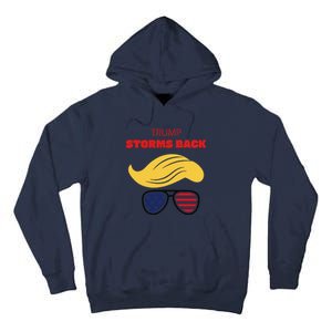 Storms Back Patriotic Congratulation Trump Supporters Tall Hoodie