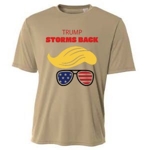 Storms Back Patriotic Congratulation Trump Supporters Cooling Performance Crew T-Shirt