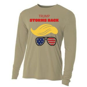 Storms Back Patriotic Congratulation Trump Supporters Cooling Performance Long Sleeve Crew