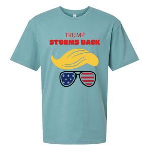 Storms Back Patriotic Congratulation Trump Supporters Sueded Cloud Jersey T-Shirt