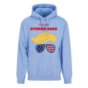 Storms Back Patriotic Congratulation Trump Supporters Unisex Surf Hoodie