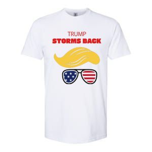 Storms Back Patriotic Congratulation Trump Supporters Softstyle CVC T-Shirt