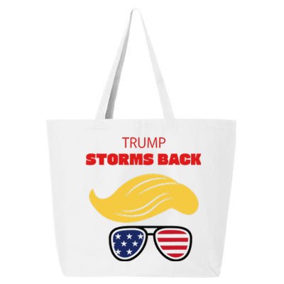 Storms Back Patriotic Congratulation Trump Supporters 25L Jumbo Tote