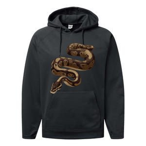 Snake Ball Python Performance Fleece Hoodie