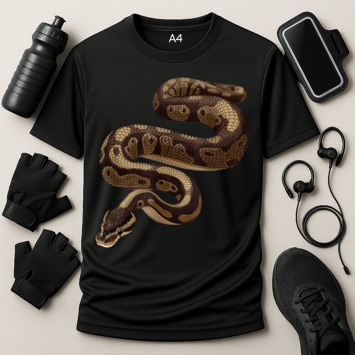 Snake Ball Python Cooling Performance Crew T-Shirt