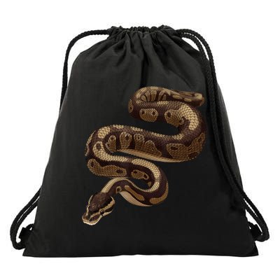 Snake Ball Python Drawstring Bag