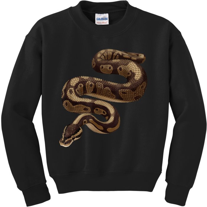 Snake Ball Python Kids Sweatshirt