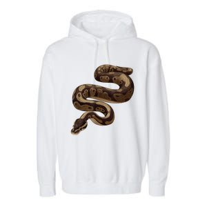 Snake Ball Python Garment-Dyed Fleece Hoodie