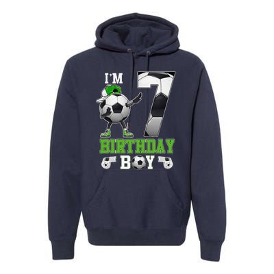 Soccer Birthday Party 7 Years Old 7th Birthday Est 2016 Premium Hoodie