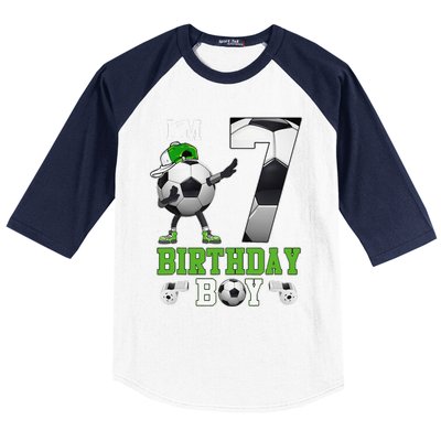 Soccer Birthday Party 7 Years Old 7th Birthday Est 2016 Baseball Sleeve Shirt