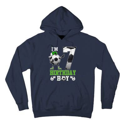 Soccer Birthday Party 7 Years Old 7th Birthday Est 2016 Tall Hoodie