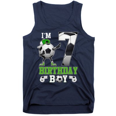 Soccer Birthday Party 7 Years Old 7th Birthday Est 2016 Tank Top