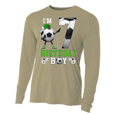 Soccer Birthday Party 7 Years Old 7th Birthday Est 2016 Cooling Performance Long Sleeve Crew