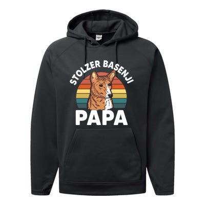 Stolzer Basenji Papa Performance Fleece Hoodie