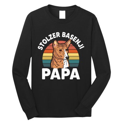 Stolzer Basenji Papa Long Sleeve Shirt