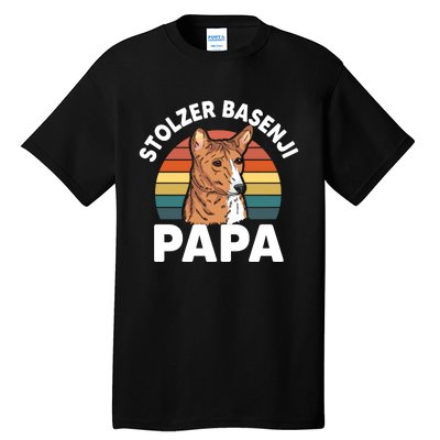 Stolzer Basenji Papa Tall T-Shirt