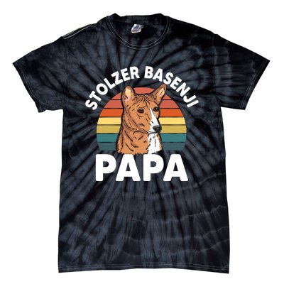 Stolzer Basenji Papa Tie-Dye T-Shirt