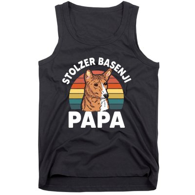 Stolzer Basenji Papa Tank Top