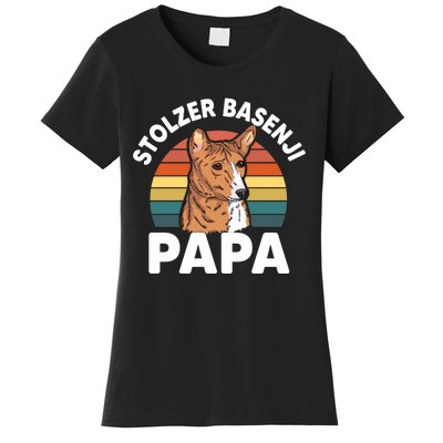 Stolzer Basenji Papa Women's T-Shirt