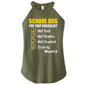 School Bus Pre Trip Checklist School Bus Driver Appreciation Women's Perfect Tri Rocker Tank